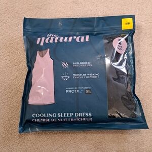The Natural Cooling Sleep Dress | 2 Pack Black Women's Small Set Of 2 PJ's New!